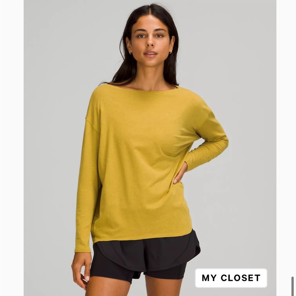 Lululemon Back in Action long sleeve shirt size 10